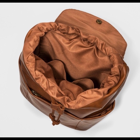 LAST ONE! Rowan Soft Faux Leather Backpack brown - Picture 4 of 8